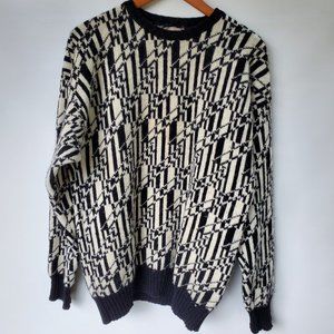 Vintage Britches Great Outdoors Mens Sweater LARGE Shetland 100% Wool SCOTLAND